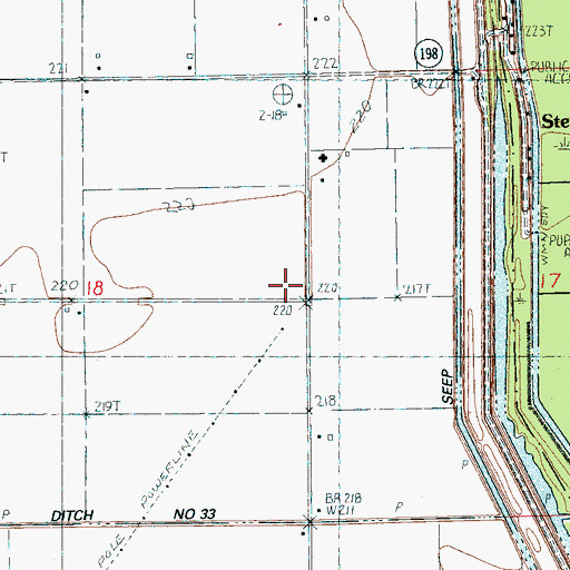 Topographic Map of Thorn School, AR
