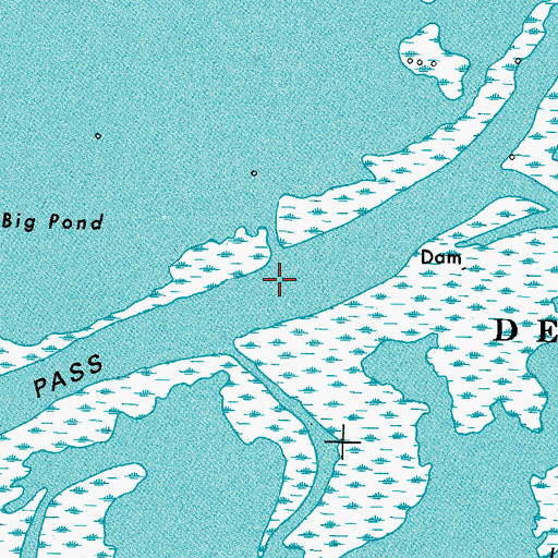 Topographic Map of Octave Pass, LA