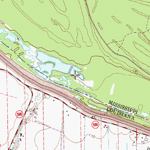 Topographic Map of Old River, MS