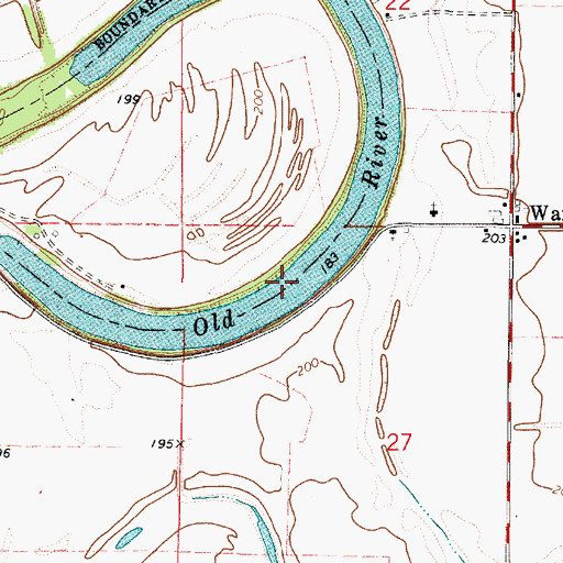 Topographic Map of Old River, LA