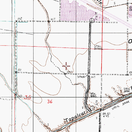 Topographic Map of Old Spanish Lake Lowlands, LA