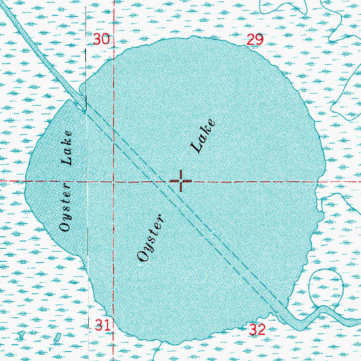 Topographic Map of Oyster Lake, LA