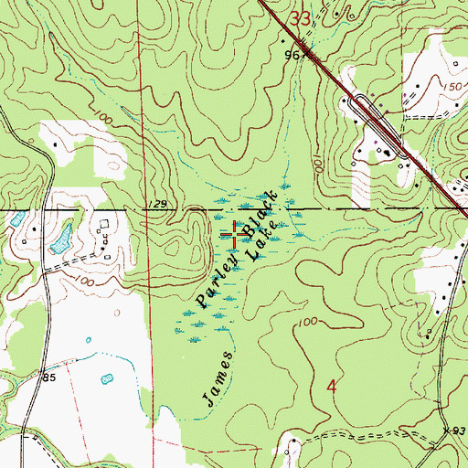 Topographic Map of Parley Black Lake, LA