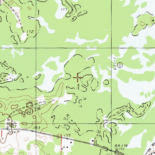Topographic Map of Paw Paw Bayou, LA