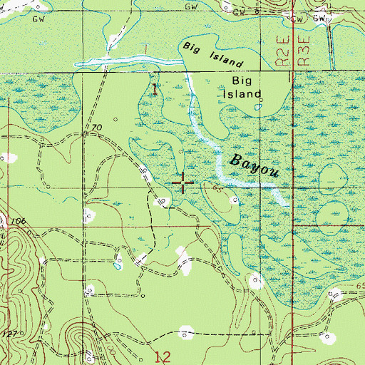 Topographic Map of Phillips Lake, LA