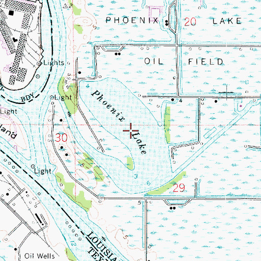 Topographic Map of Phoenix Lake, LA