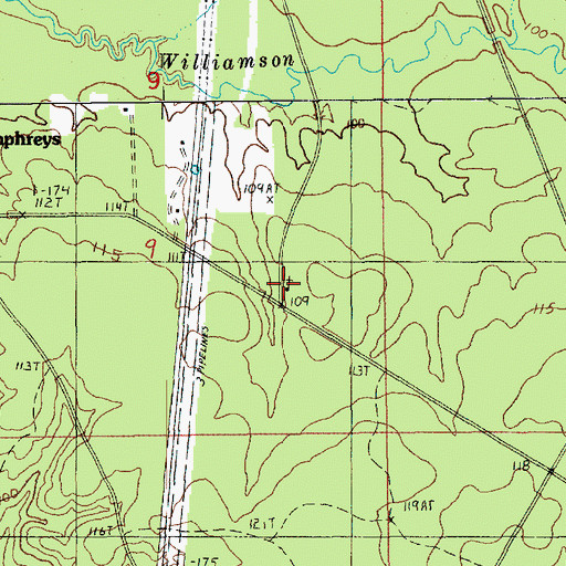Topographic Map of Pine Grove Church, LA