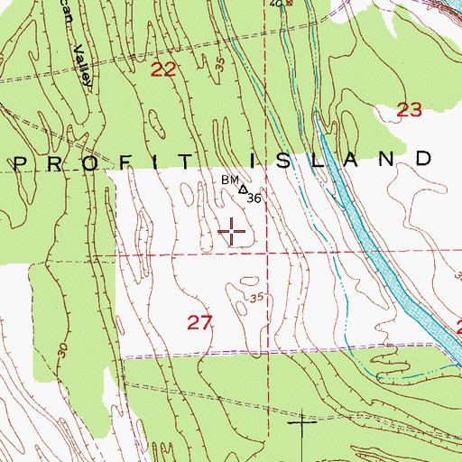 Topographic Map of Profit Island, LA