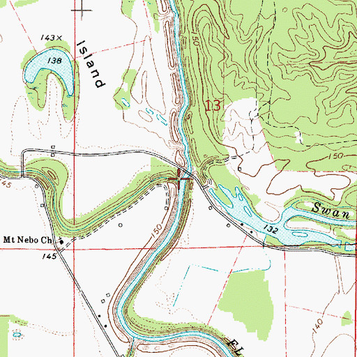 Topographic Map of Red Chute Bayou, LA
