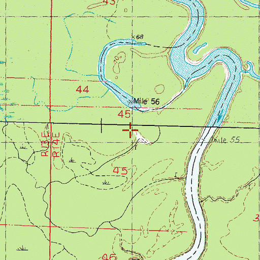Topographic Map of Richardson Lake, LA