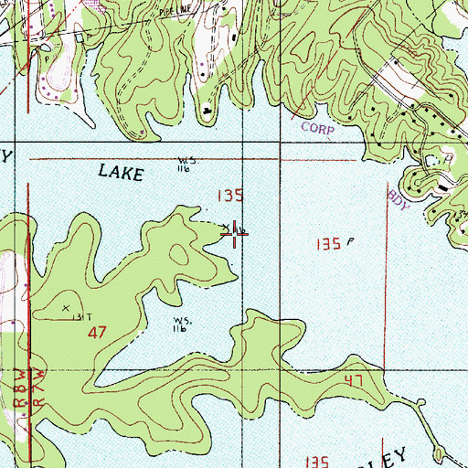 Topographic Map of Rio Hondo, LA