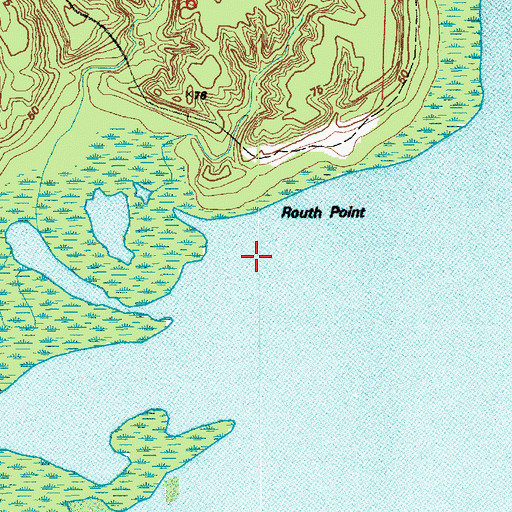Topographic Map of Routh Point, LA