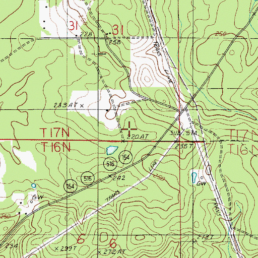 Topographic Map of Sailes Oil Field, LA