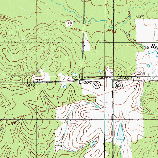 Topographic Map of Saint Peter Church of God in Christ, LA