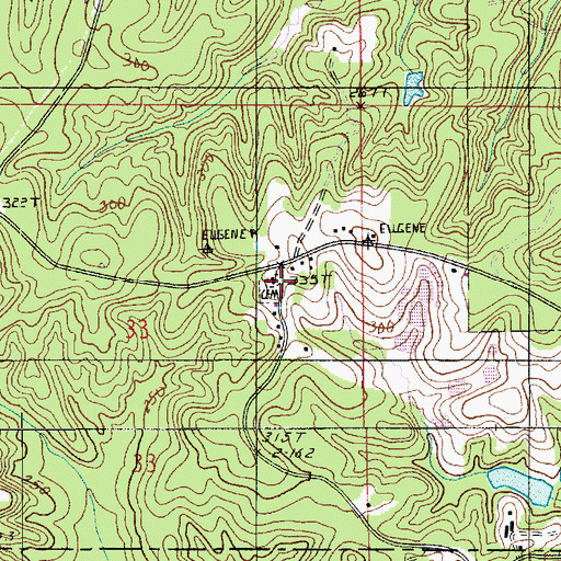 Topographic Map of Saint Peter Baptist Church, LA