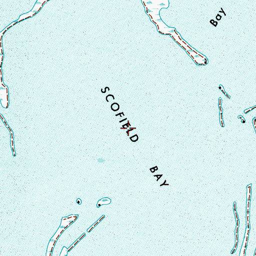 Topographic Map of Scofield Bay (historical), LA