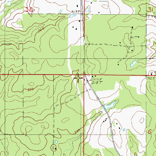 Topographic Map of Shiloh Baptist Church, LA