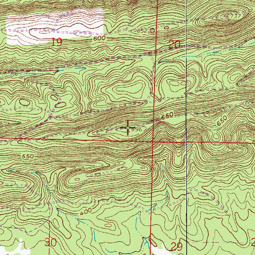 Topographic Map of Toms Mountain, AR