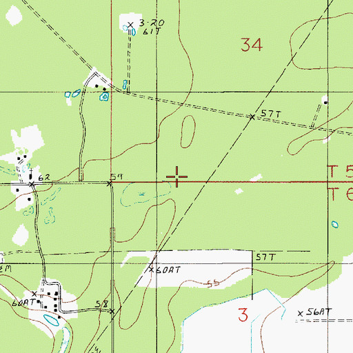Topographic Map of South Oberlin Oil Field, LA