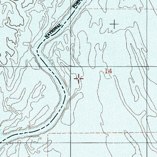 Topographic Map of Spate Lake, LA