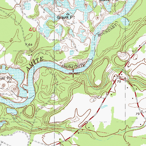 Topographic Map of Spillers Creek, LA