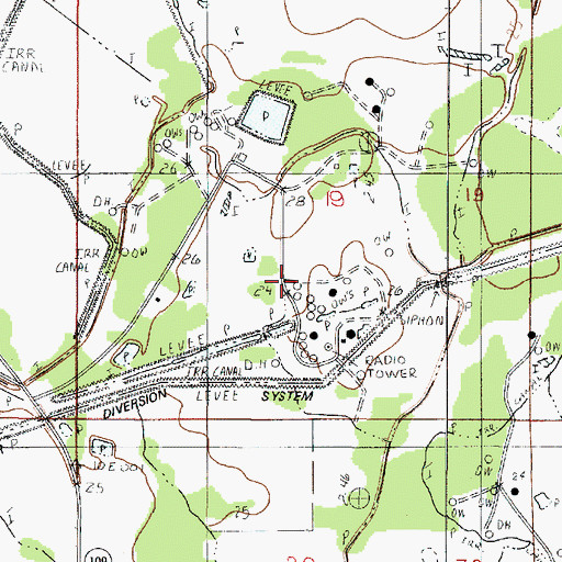 Topographic Map of Starks Oil Field, LA