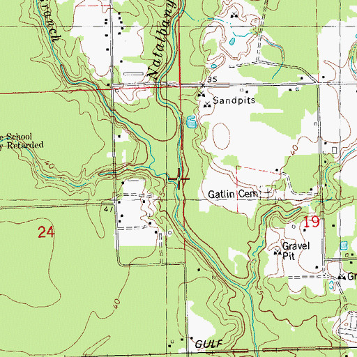 Topographic Map of Still Branch, LA