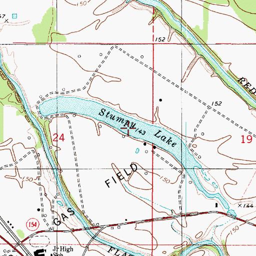 Topographic Map of Stumpy Lake, LA