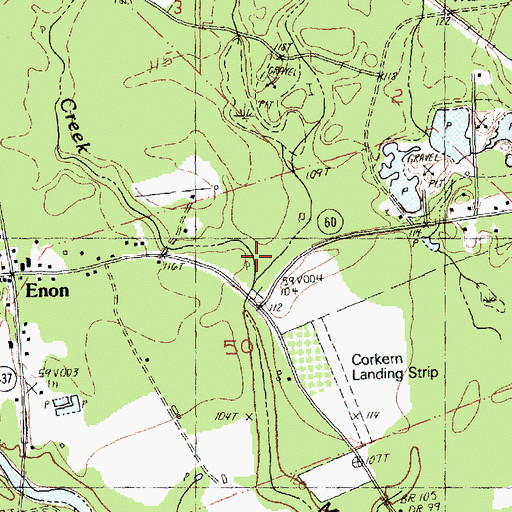 Topographic Map of Thigpen Creek, LA