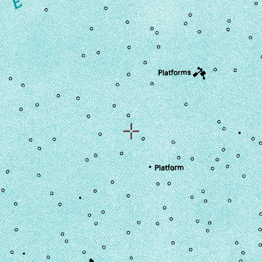 Topographic Map of Timbalier Bay Oil Field, LA