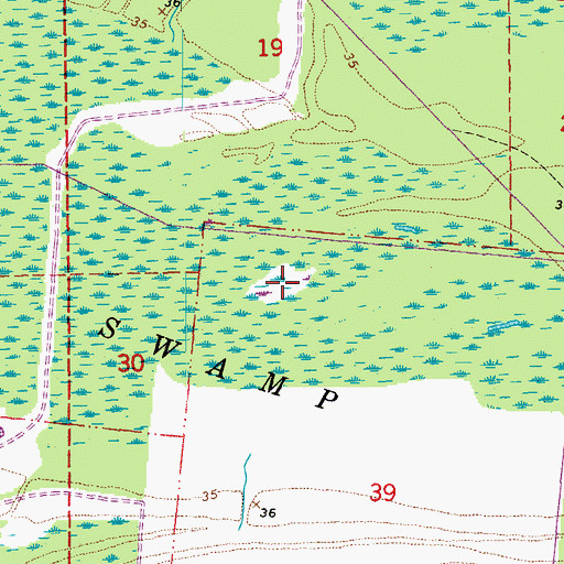 Topographic Map of Timberwheel Lakes, LA