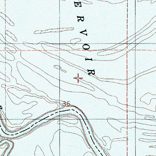 Topographic Map of Tom Self Lake, LA