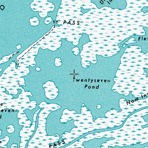 Topographic Map of Twentyseven Pond, LA