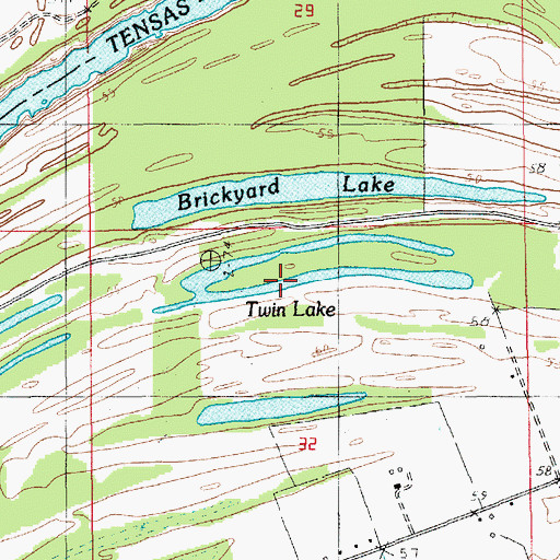 Topographic Map of Twin Lake, LA