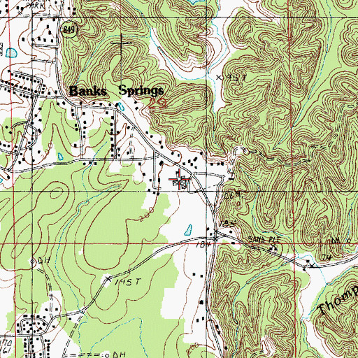 Topographic Map of Central Elementary School, LA