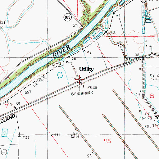 Topographic Map of Utility, LA