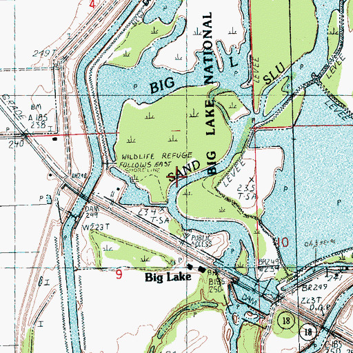 Topographic Map of Trap Chute, AR