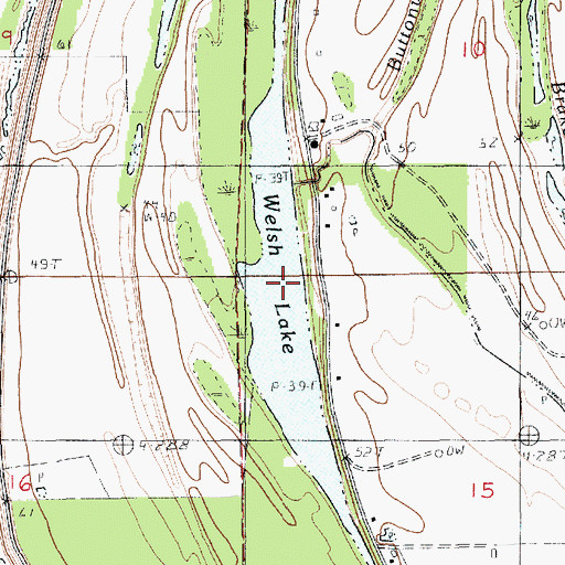 Topographic Map of Welsh Lake, LA