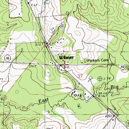 Topographic Map of Wilmer, LA