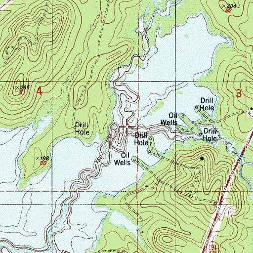 Topographic Map of Winfrey Creek, LA