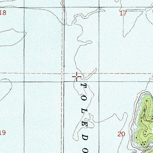 Topographic Map of Yocum Creek, LA