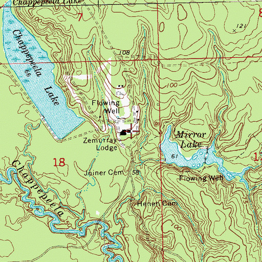 Topographic Map of Zemurray Lodge, LA