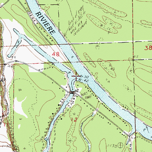 Topographic Map of Bayou La Cabane, LA
