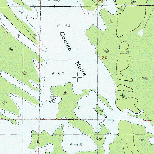 Topographic Map of Premier Lac, LA