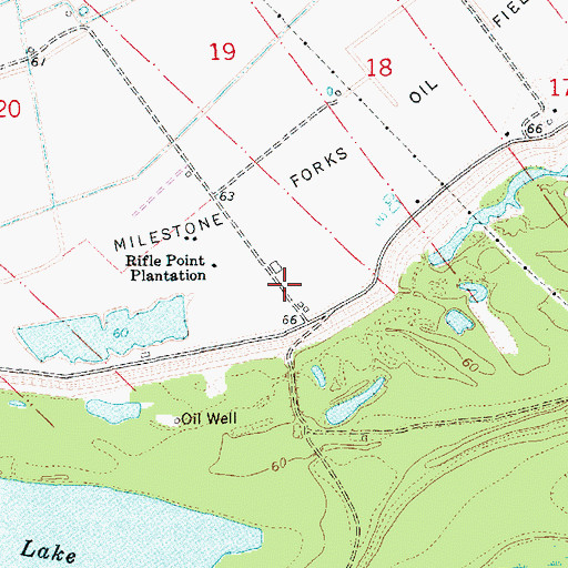 Topographic Map of Rivers Landing, LA