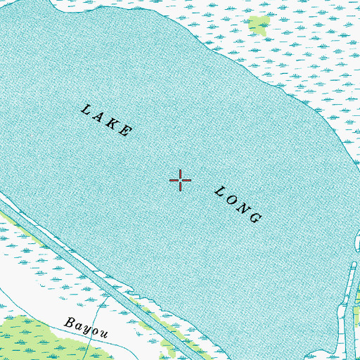 Topographic Map of Lake Long, LA