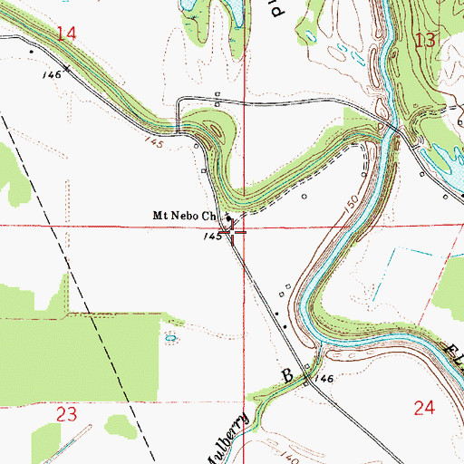 Topographic Map of Connely School (historical), LA