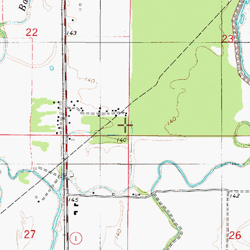 Topographic Map of Prudhomme Lake (historical), LA