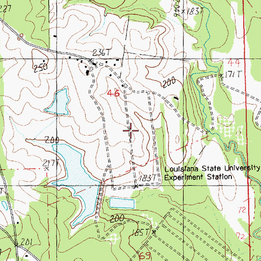 Topographic Map of Louisiana State University Experiment Station, LA