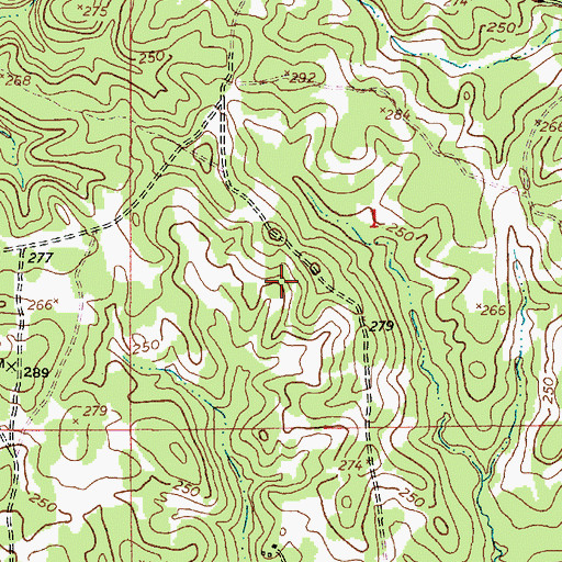Topographic Map of Anacoco Lake, LA
